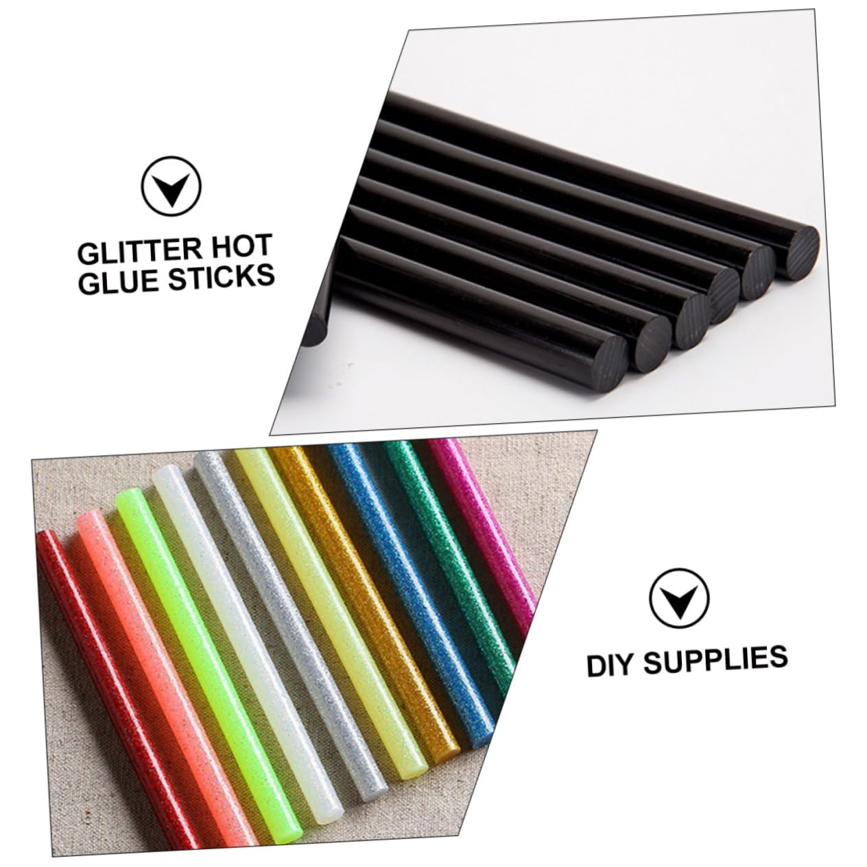 NUOBESTY 100stücke Glänzende Heißklebesticks für Basteln Reparieren Dekorieren Montieren und Befestigen im Haushalt Schnelltrocknend Zufällige Farbe