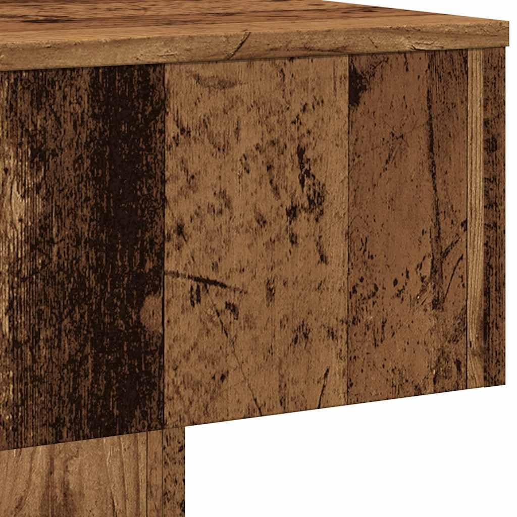 vidaXL Table Basse Vieux Bois 60x60x31,5 cm Bois d'ingénierie, Table d'appoint, Table de Salon, Table latérale, Bout de canapé, Table Centrale
