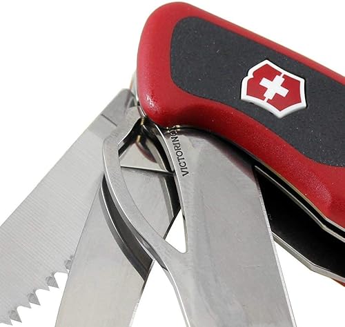 Miniatura 6 de Vcitorinox Swiss Army RangerGrip 58 Hunter Cuchillo de bolsillo multiherramienta negrorojo 5118in