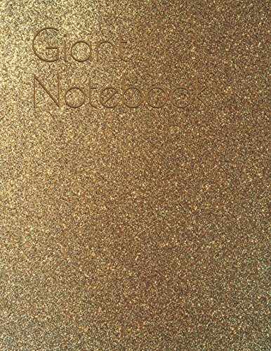 Giant Notebook carnet de notes épais de 500 pages avec lignes dorées