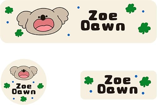 Miniatura 8 de Paquete de 120 etiquetas personalizables con nombre, impermeables, aptas para lavavajillas para guardería, viajes, ropa, suministros escolares