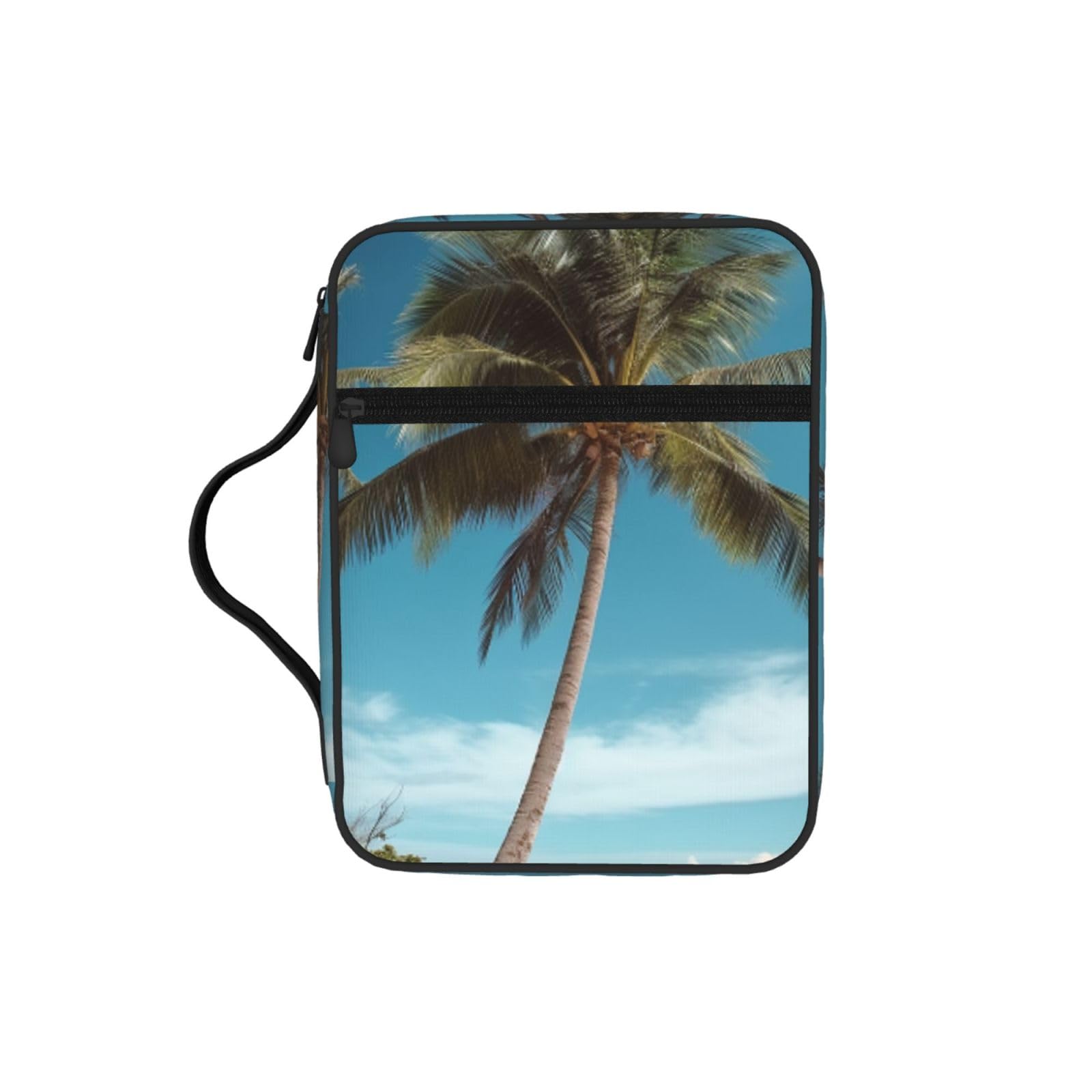 Beach Coconut Tree Bible Cover Case Waterproof Bible Bag With Handle Organizer Storage Book Cover For Bible Study