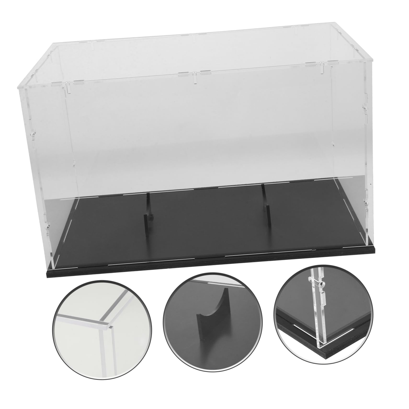 Luxshiny Vitrina Acrílica Transparente para Balones de Rugby y Béisbol con Diseño Desmontable y Almacenamiento Antipolvo Adecuado Hogar y Áreas Deportivas
