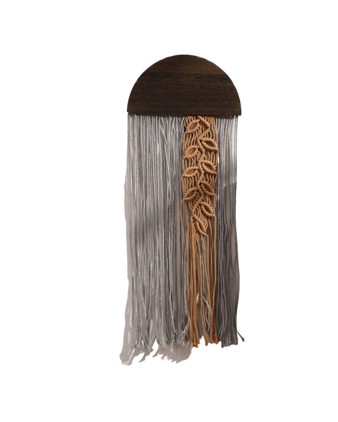 Xinglongs Macrame Wall Hanging Hand-Woven Macrame Tapestry Wall Hanging with Tassel Yarn Art for Boho Bedroom Living Room Decor
