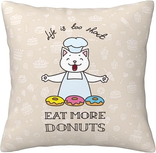 Aimeryup Fundas de almohada decorativas de 12 x 12 pulgadas, divertidas fundas de almohada decorativas para sala de estar, fundas de almohada lindas