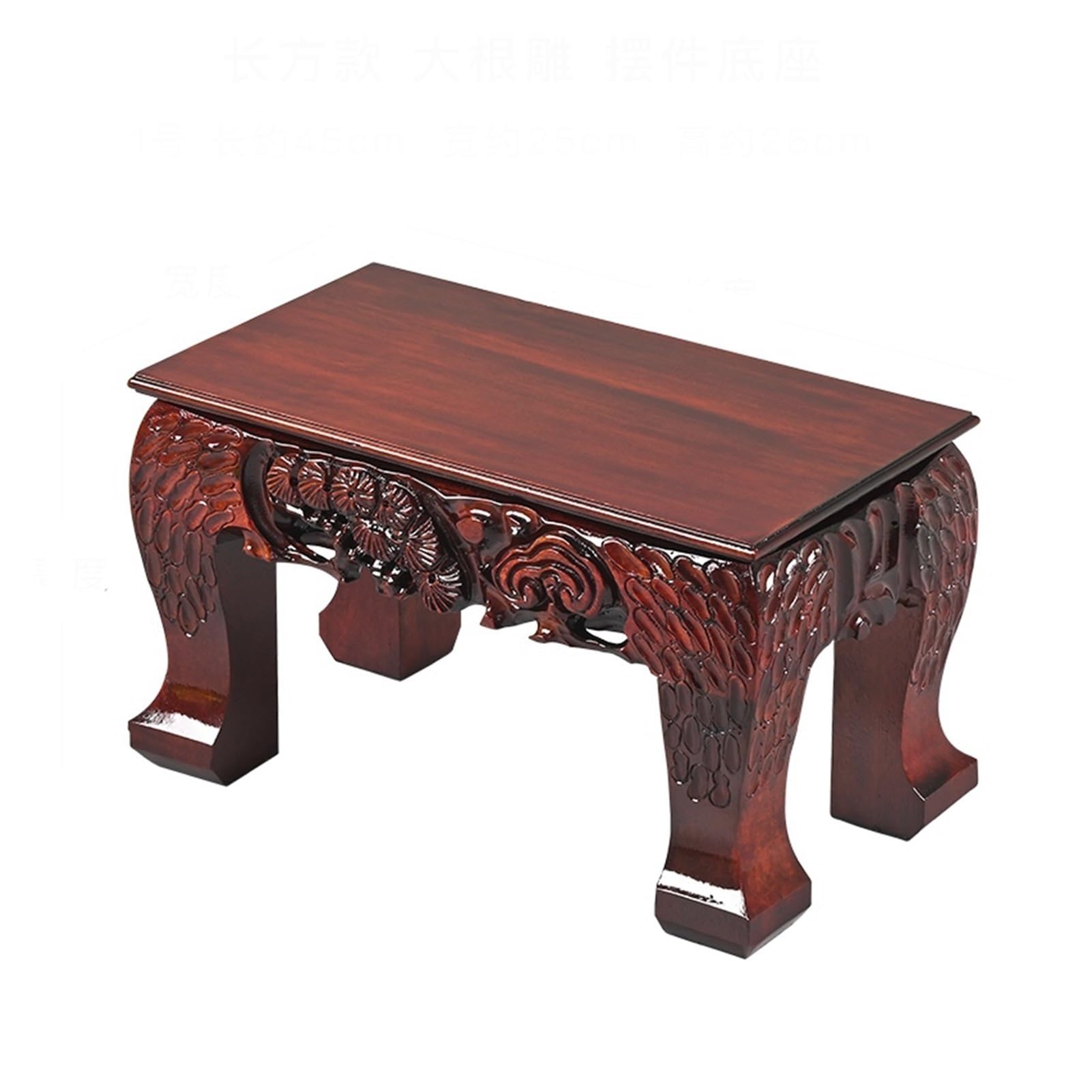 MPOPO Bonsai Pedestal Vase Holder Wooden Display Stand Teapot Bonsai Base Craft for Home Office Decoration Vase Display Stands Pedestal Base