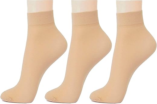 Orange Paper Women's &amp; Girls Socks Pairs Ultra-Thin Nylon Summer Skin Premium Sun Protection Ankle Thumb Socks/Toe Socks f...