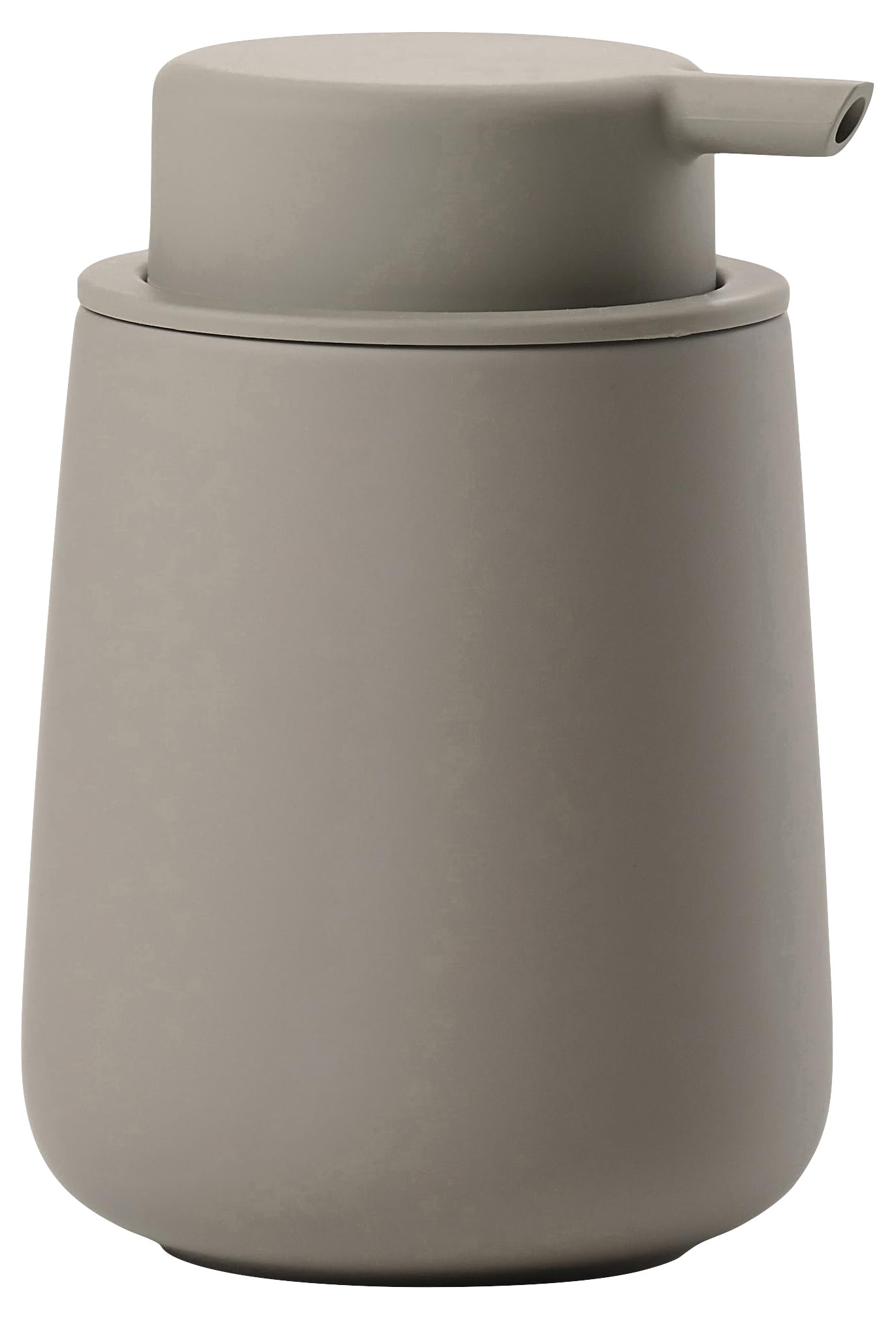 Zone Denmark Taupe Nova One Soap Dispenser, Ceramic Bathroom Soap Pump, Refillable Hand Soap, Liquid Soap & Lotion Dispenser, 250 Ml,
