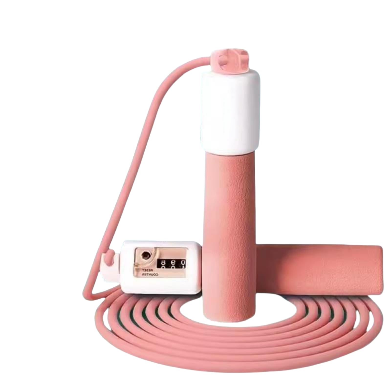 GZBABY Jump Rope Mechanical Counting Skipping Rope, Adjustable Jump Rope for Men Women Kids (Orange)