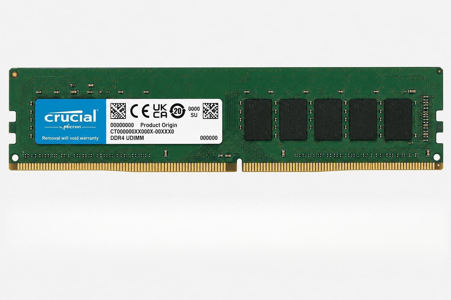 Crucial Micron 16 GB DDR4 3200 MHz CL22 Desktop RAM pamięć RAM UDIMM 288-pin 1,2 V PC moduł pamięci do biura gamingowego, biura, biura, biznesu, aktualizacji CT16G4DFRA32A