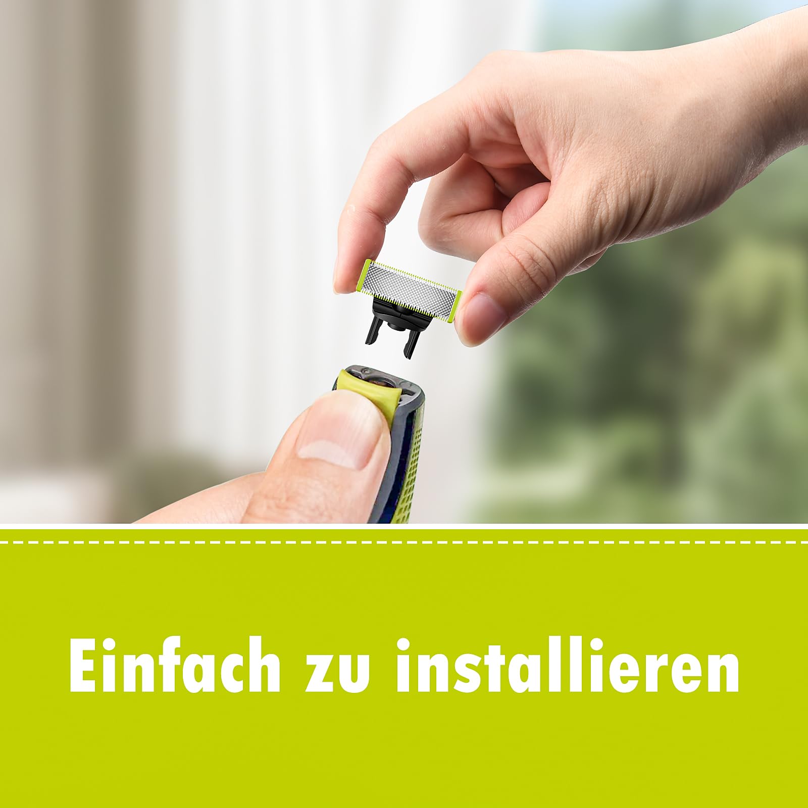 3 Stück Ersatzklinge für Philips, Face & Body Wasserdichte Ersatzköpfe, Edelstahl Klingen Einzeln verpackt