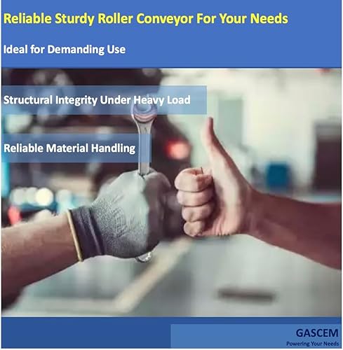 Miniatura 7 de Paquete de 2 rodillos largos BF de 10 pulgadas y soporte l 1.5 "Ø Rodillo transportador de acero galvanizado I Juego de rodillo y soporte versátil