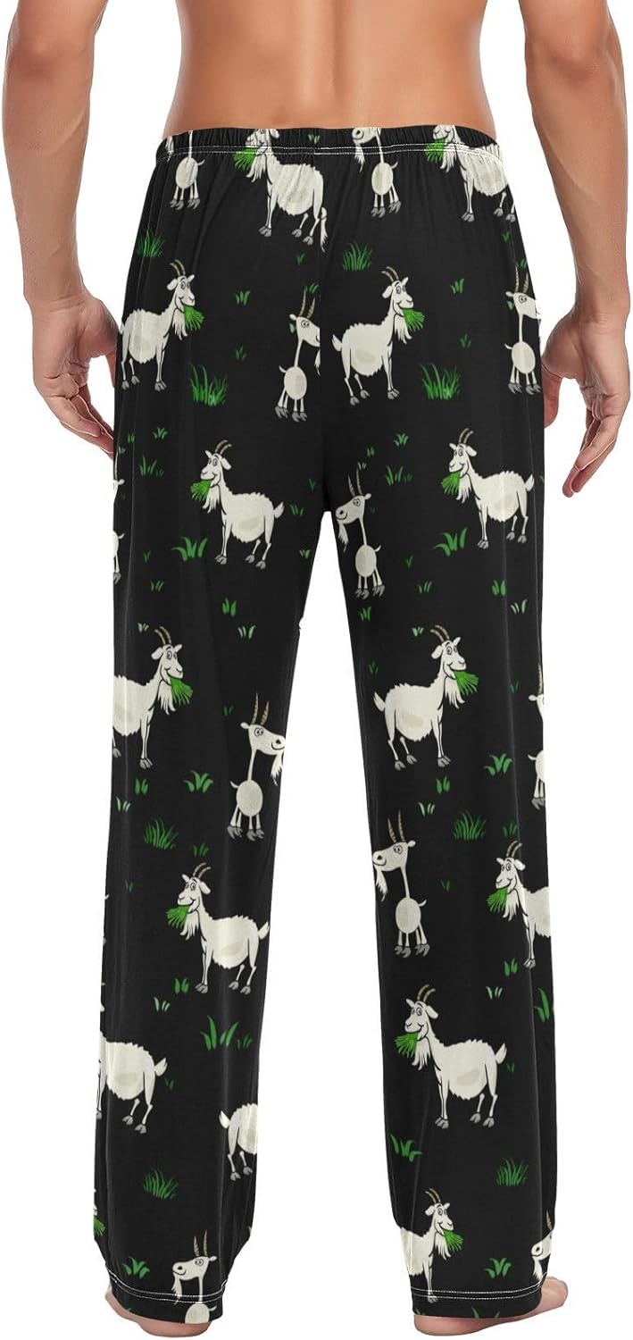 JUDIAN English Bulldog Men's Pajama Bottoms Soft Sleep Pant with Pockets Sleep Pj Lounge Pants for Men - Image 2