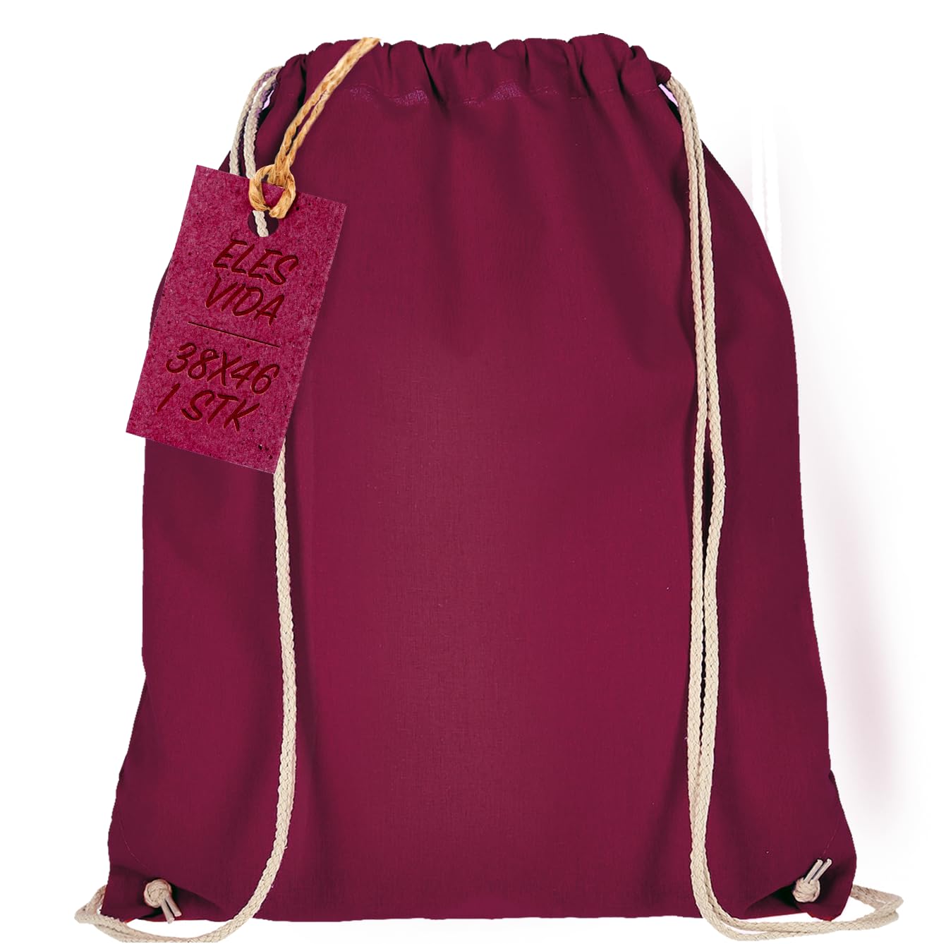 ELES VIDA Bolsa de Deporte de algodón, Certificado Oeko-Tex, Bolsa de Cuerdas, Bolsa de Gimnasia — view 23