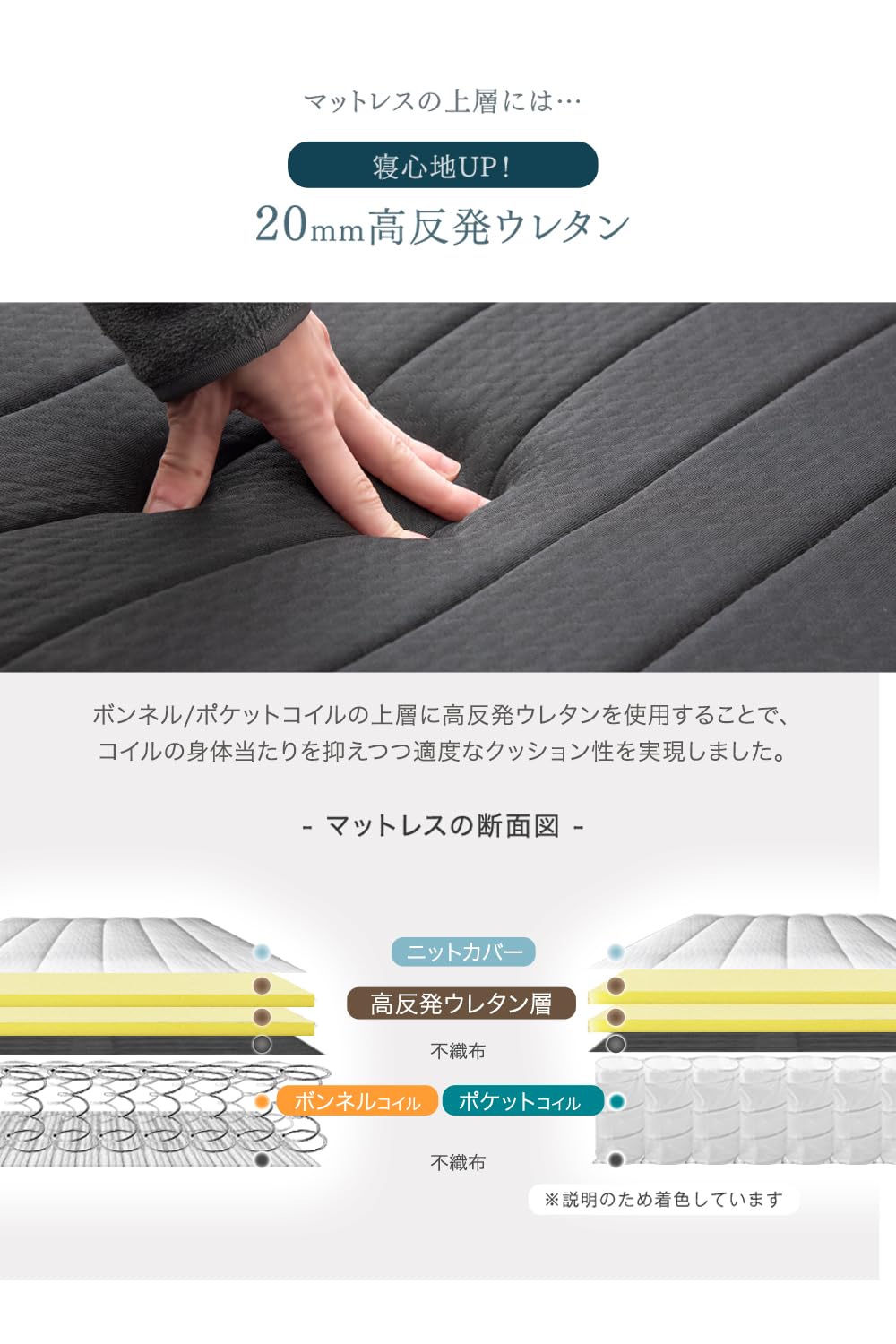Amazon｜タンスのゲン 脚付きマットレス シングル【実用新案登録