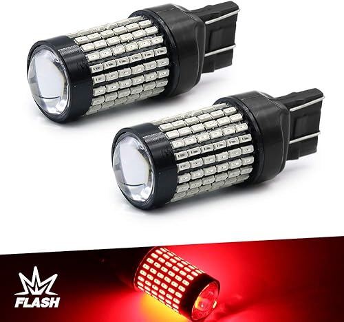 7440 7443 7444 - Bombillas LED estroboscópicas 144 SMD repuesto para luces de freno luz intermitente de freno de advertencia de 12 V para luz de