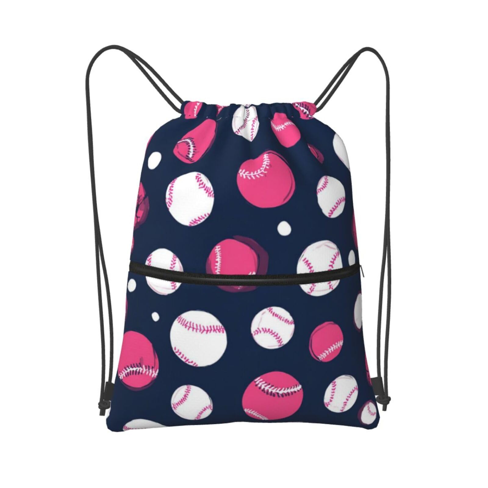 Drawstring Backpack Sports Gym Bags Softball Drawstring Bags for Men Women Beach Bag String Bag