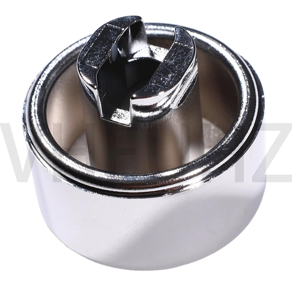Botón de freno de mano 98062963ZD plateado botón de freno de mano compatible con Peugeot 207 208 301 Citroen C3 C4 C Elysee-Grey