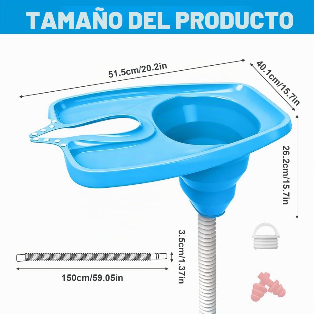 Lavabo de pelo para postrado en cama, lavabo de champú móvil, lavamanos de pelo plegable, lavabo portátil con drenaje para salón, niños, ancianos, embarazadas