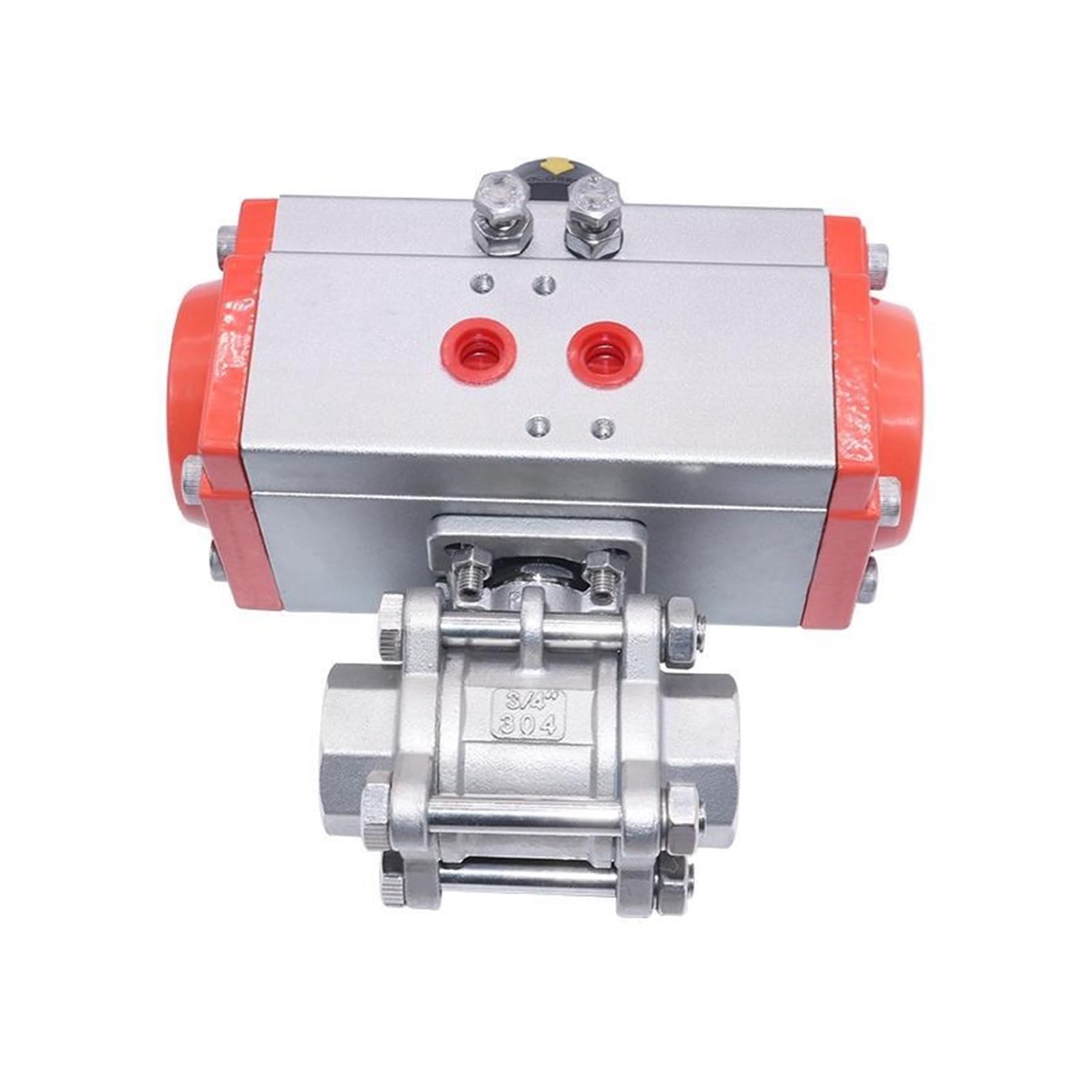 JNVFTCUX 1" Three Piece High Platform Pneumatic Ball Valve 304 Stainless steel Q611F-16P(Double acting)