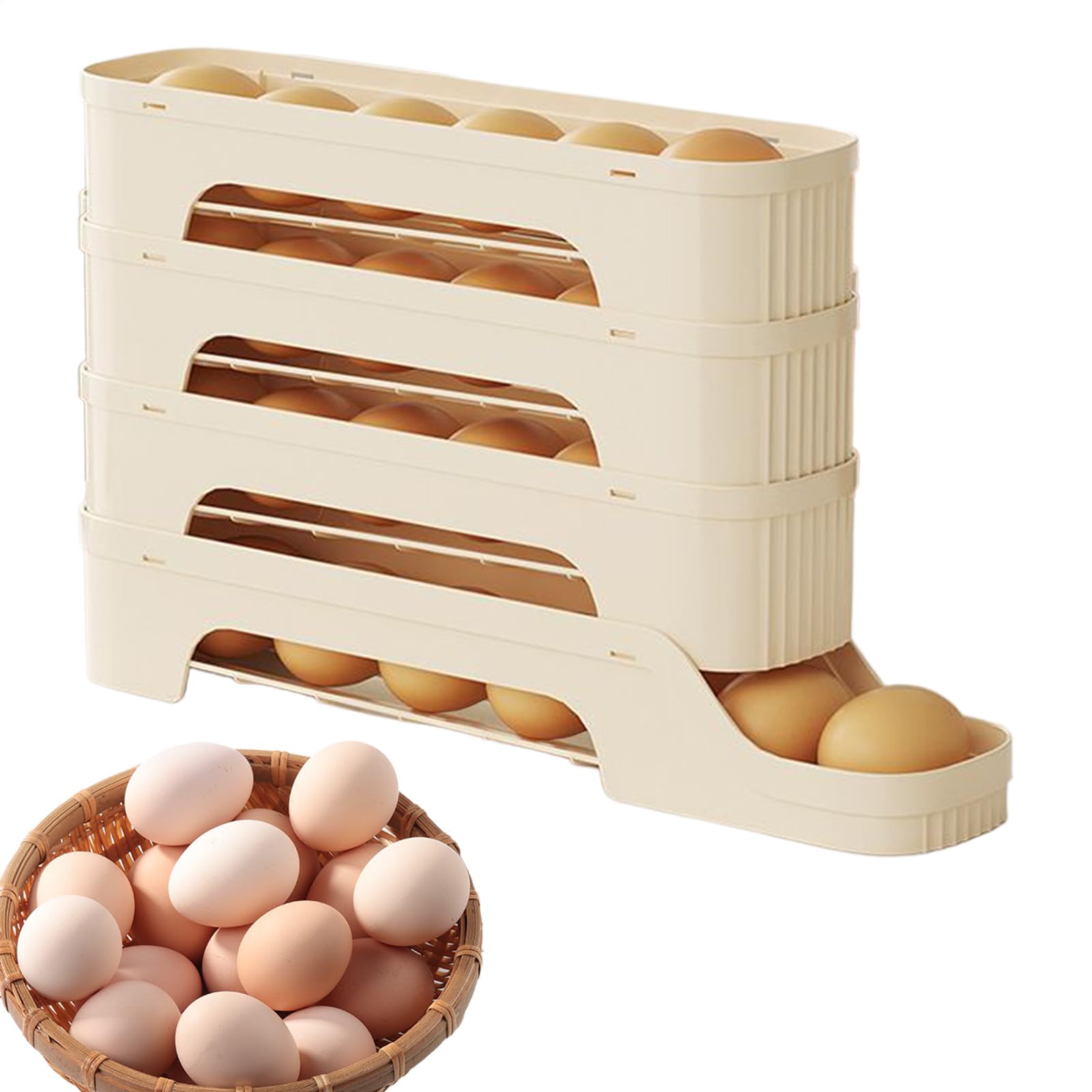 Organisateur d'oeufs pour la porte du réfrigérateur et cuisine nette