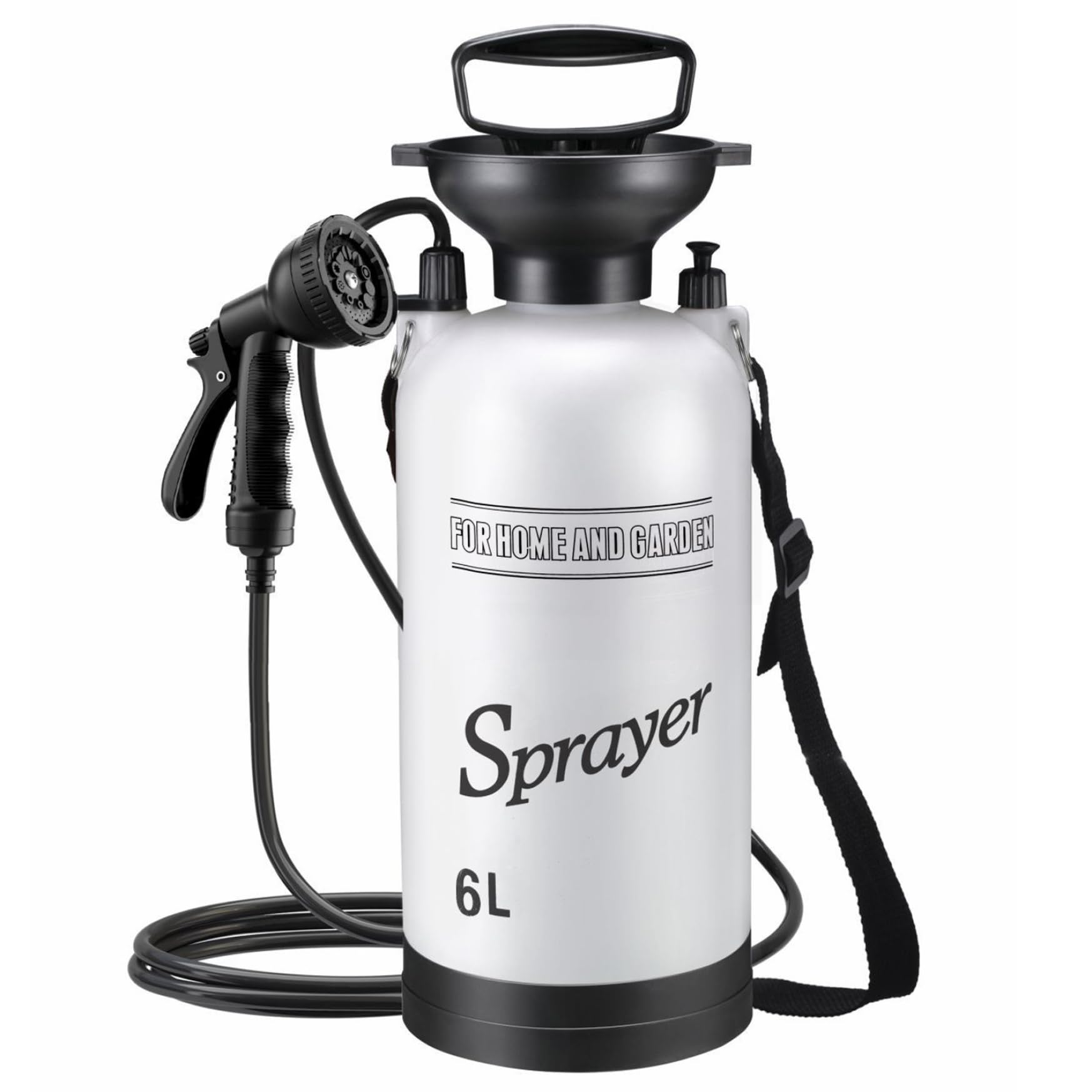 Jorzer Portable Camping Shower, 6L Portable Shower with 10 Modes Sprayer Head and 9.84ft Hose for Garden Picnic Hiking Beach Car Cleaning.