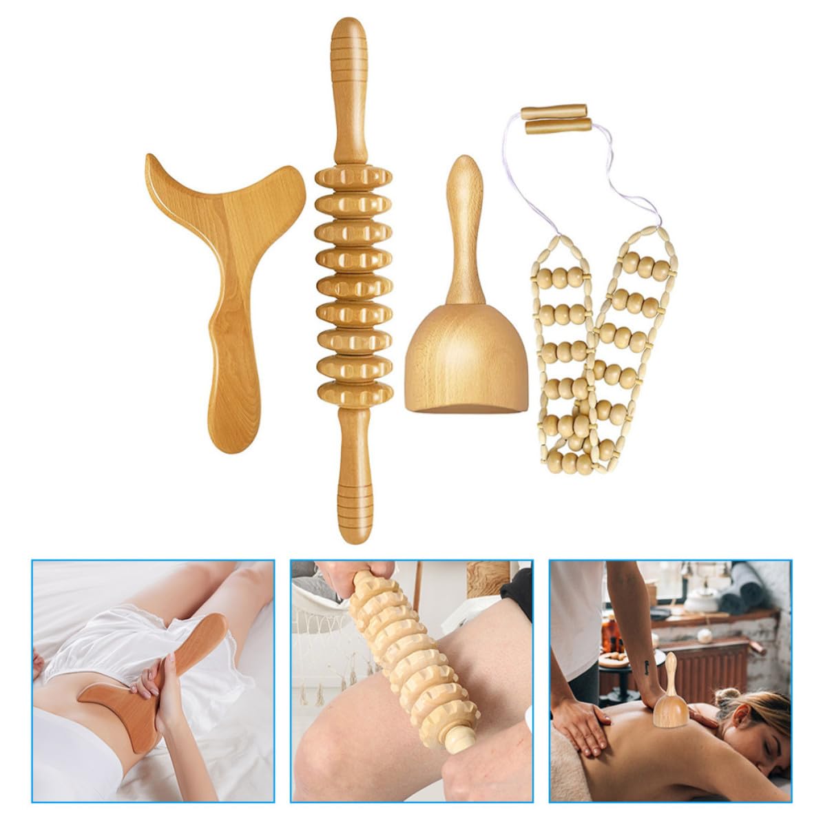 4 Stück Manuelles Rollenmassagegerät zur Schmerzlinderung Geruchlos Glatte Oberfläche für Heimgebrauch