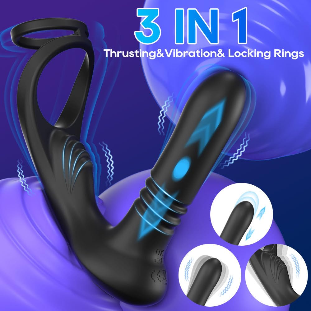 Vibratori, anelli vibranti universali, vibratori con telecomando, massaggiatori, dildo vibranti con 10 modalità, plug anali vibranti