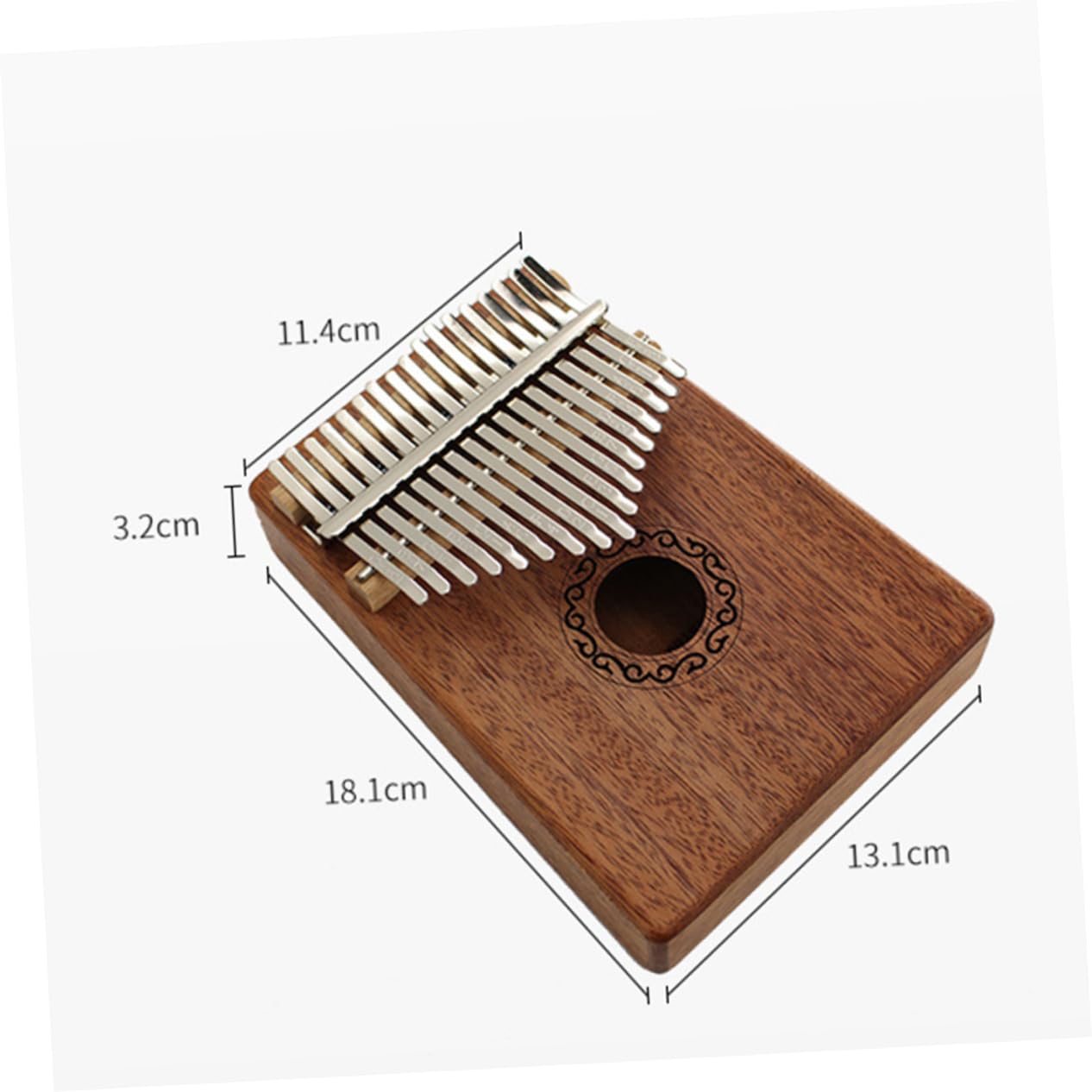 GOOHOCHY 1Pc Key Thumb Piano Acacia Finger Piano for Beginners Portable Solid Musical Instrument Easy to Play Lightweight Design for Music Anywhere