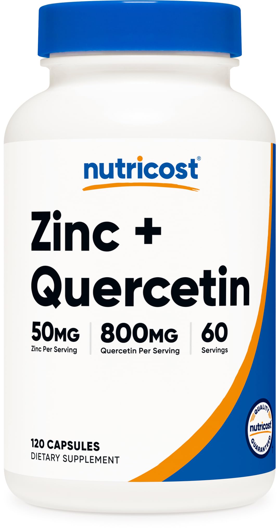 Nutricost Zinc + Quercetin (50mg Zinc, 800mg Quercetin) 120 Capsules