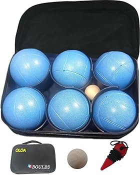 Amazon | 【パラスポーツ指導員監修】OLOA ペタンク ボール （水色＋白