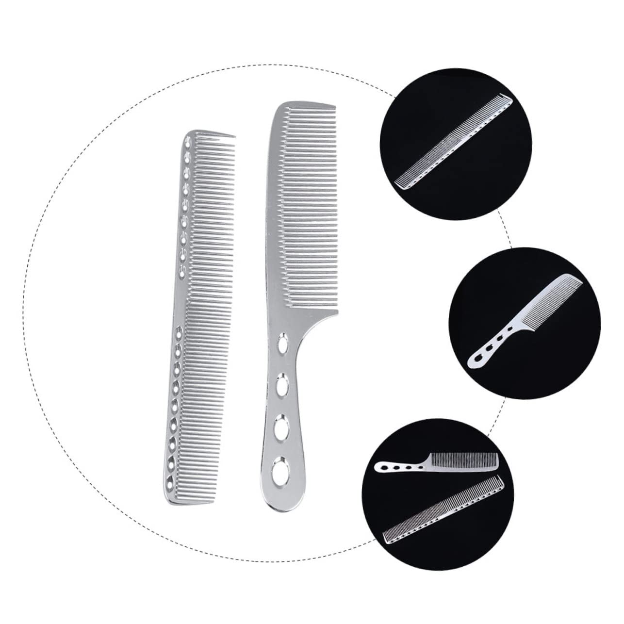 Beaupretty Lot De 3 Peignes De Coiffure Doux Dents Lisses Et Serrées Pour Salon De Coiffure 2 Pièces X 3