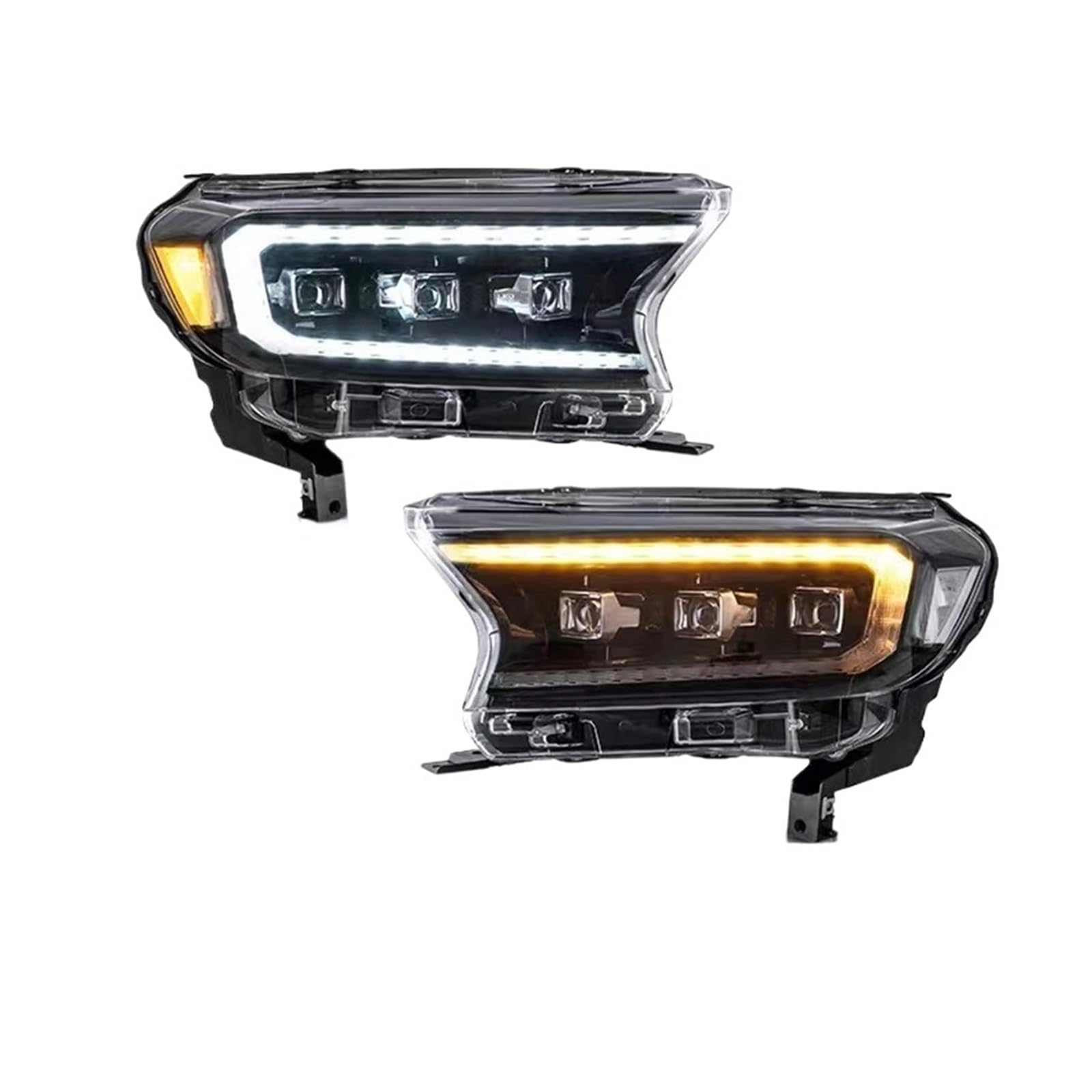 Faro Anteriore per Auto Ford Ranger T6 2015-2021, Gruppo Ottico, Accessori Auto, luci diurne a LED, indicatori di direzione, Faro.