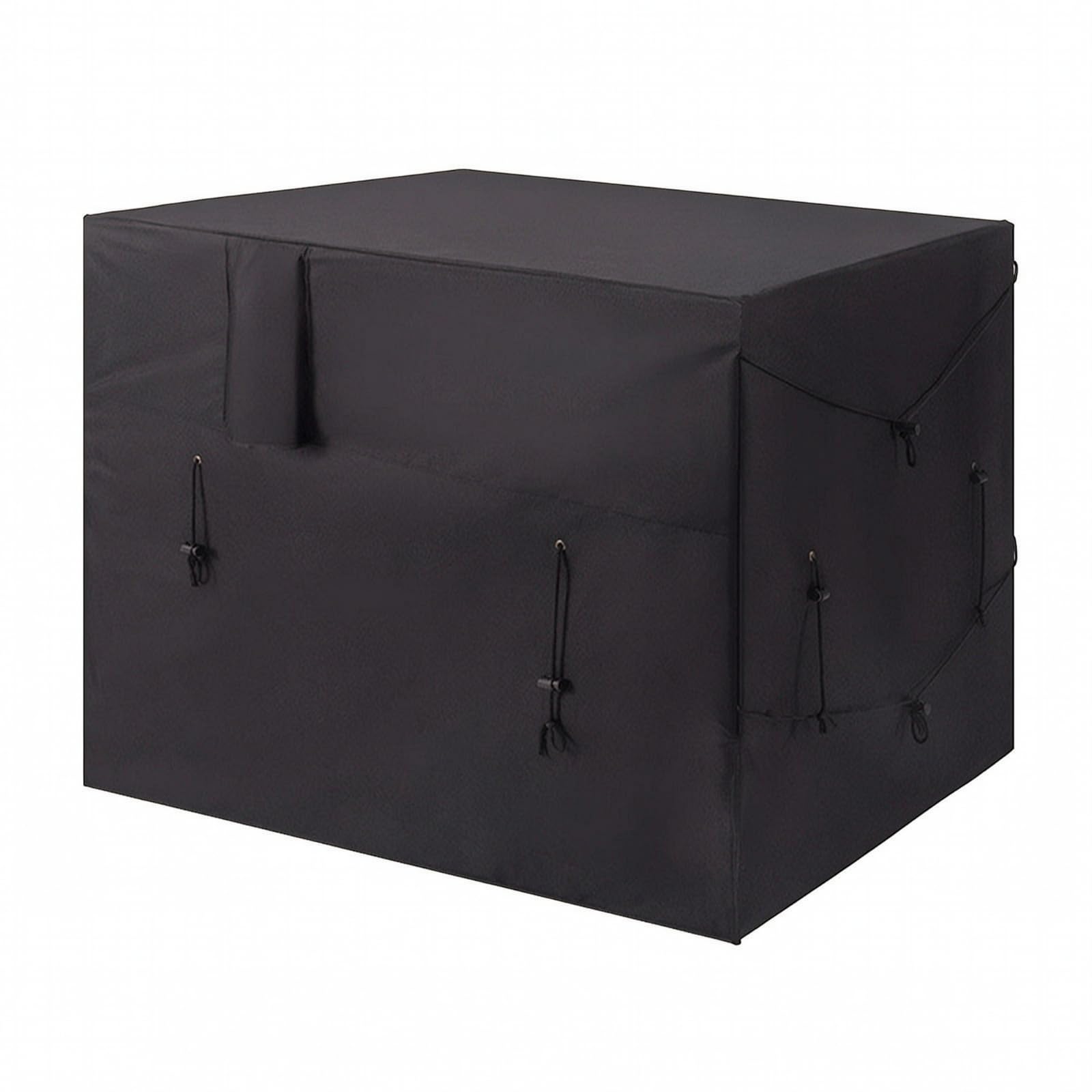 Milageto Cubierta Cuadrada para SPA | Impermeable, Cubierta con Abertura para Tuberías, Antiviento, Jardín Trasero