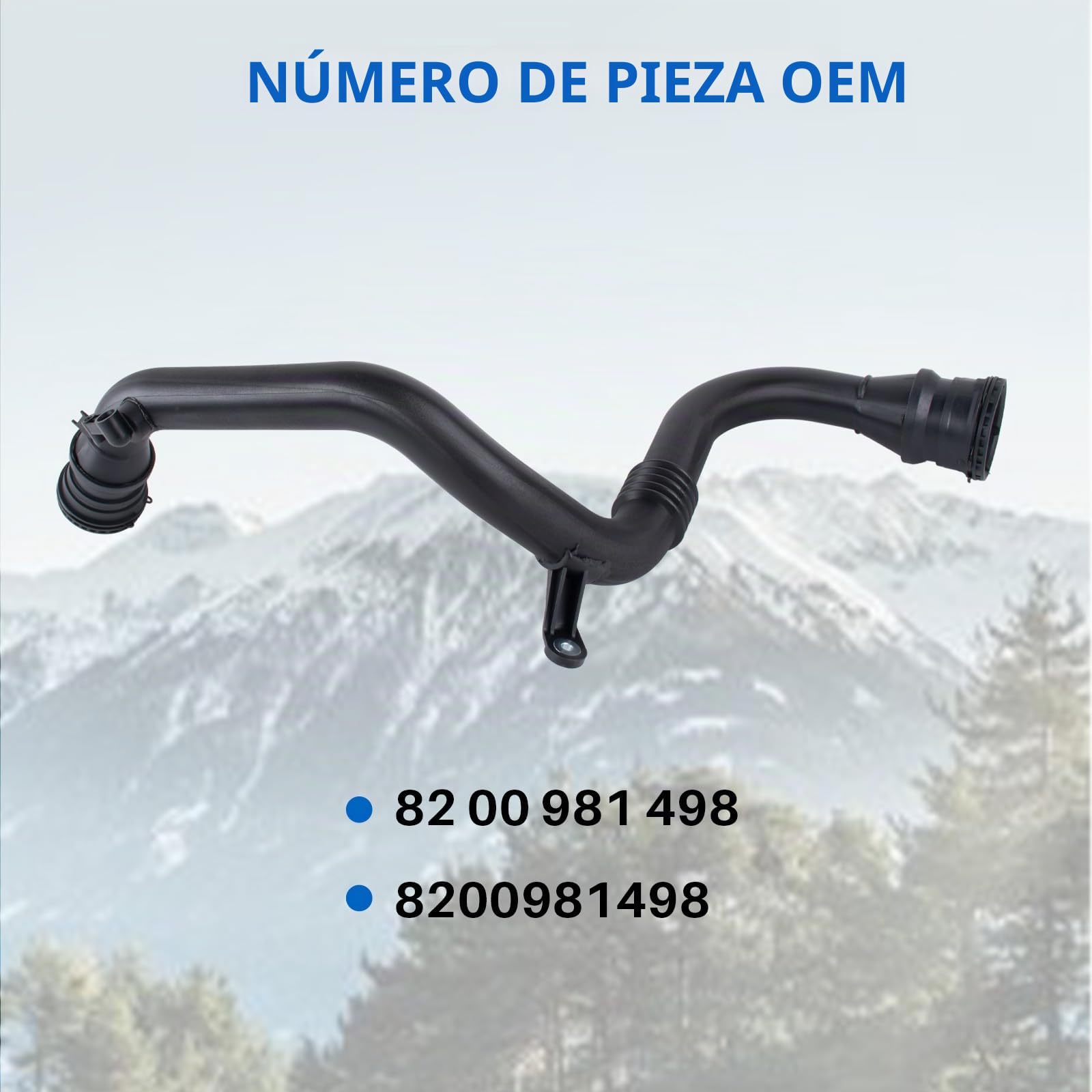 Manguera de turbo, manguera de aire de carga, intercooler, manguera de turbo, manguito de intercooler, manguera de intercooler Fluence Megane III CC Scenic III 1.5 DCI 8200981498