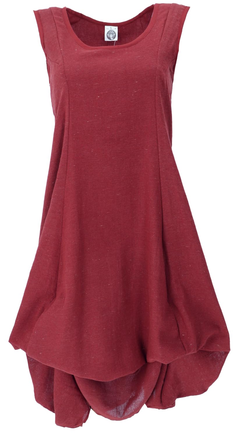 GURU SHOP Vestido largo de verano convertible para mujer, de algodón, largo y medio, ropa alternativa