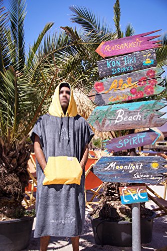musegear Surf Poncho Erwachsene - Mobile Umkleide - one Size - orange/anthrazit – Umkleidehilfe und kuscheliger Bademantel - Modisch und nützlich - Image 8