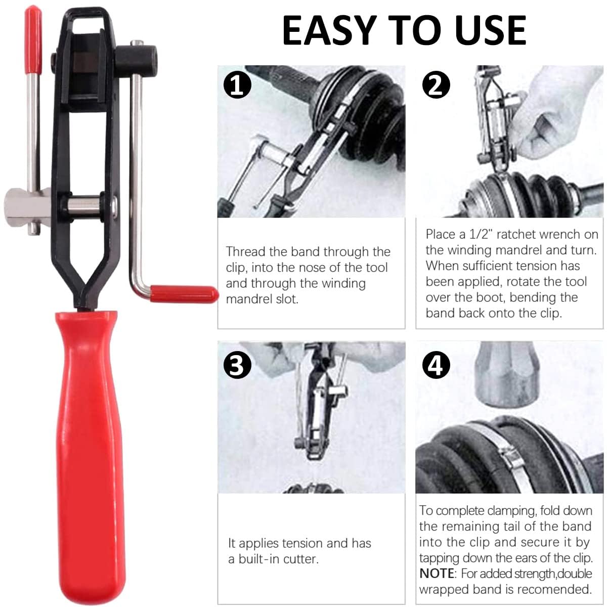 Set 22 Pezzi Fascette Stringitubo In Acciaio Inox Con Pinze - Per Auto E Riparazioni - Foto 7