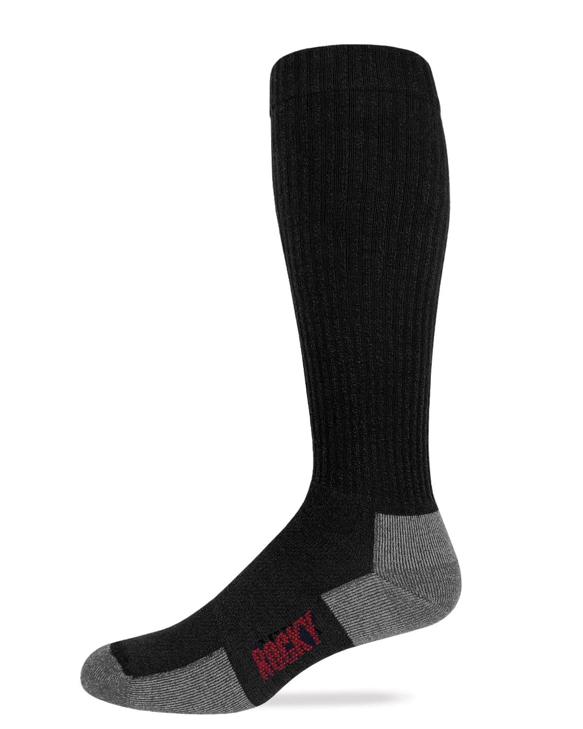 Rocky Mens Merino Wool over the calf All Season Boot Socks 1 Pair Pack