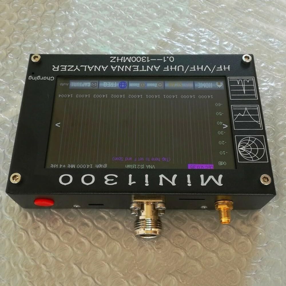 Produktbild von Mini1300 Antennenanalysator 0,1-1300 MHz – Tragbar, Mit Kalibrierung, Für SWR & TDR