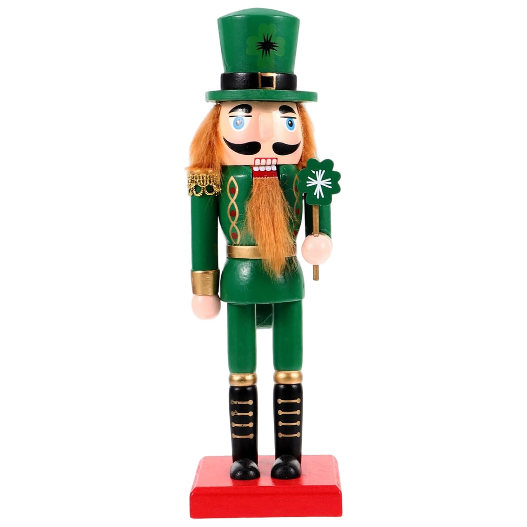 Casse-Noisette de la Saint-Patrick en bois de 25 cm pour décorer votre table de fête