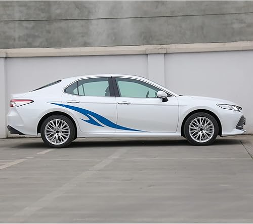 Miniatura 3 de Bilisin Calcomanías gráficas de rayas laterales para automóvil, deportes y carreras, BI001, vinilo universal, calcomanías de rayas modificadas,