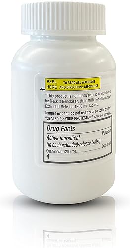 Miniatura 4 de Guardian Alivio de la mucosidad de 12 horas (70 unidades) Guaifenesina de liberación prolongada, 1200 mg de fuerza máxima, comprimidos expectorantes