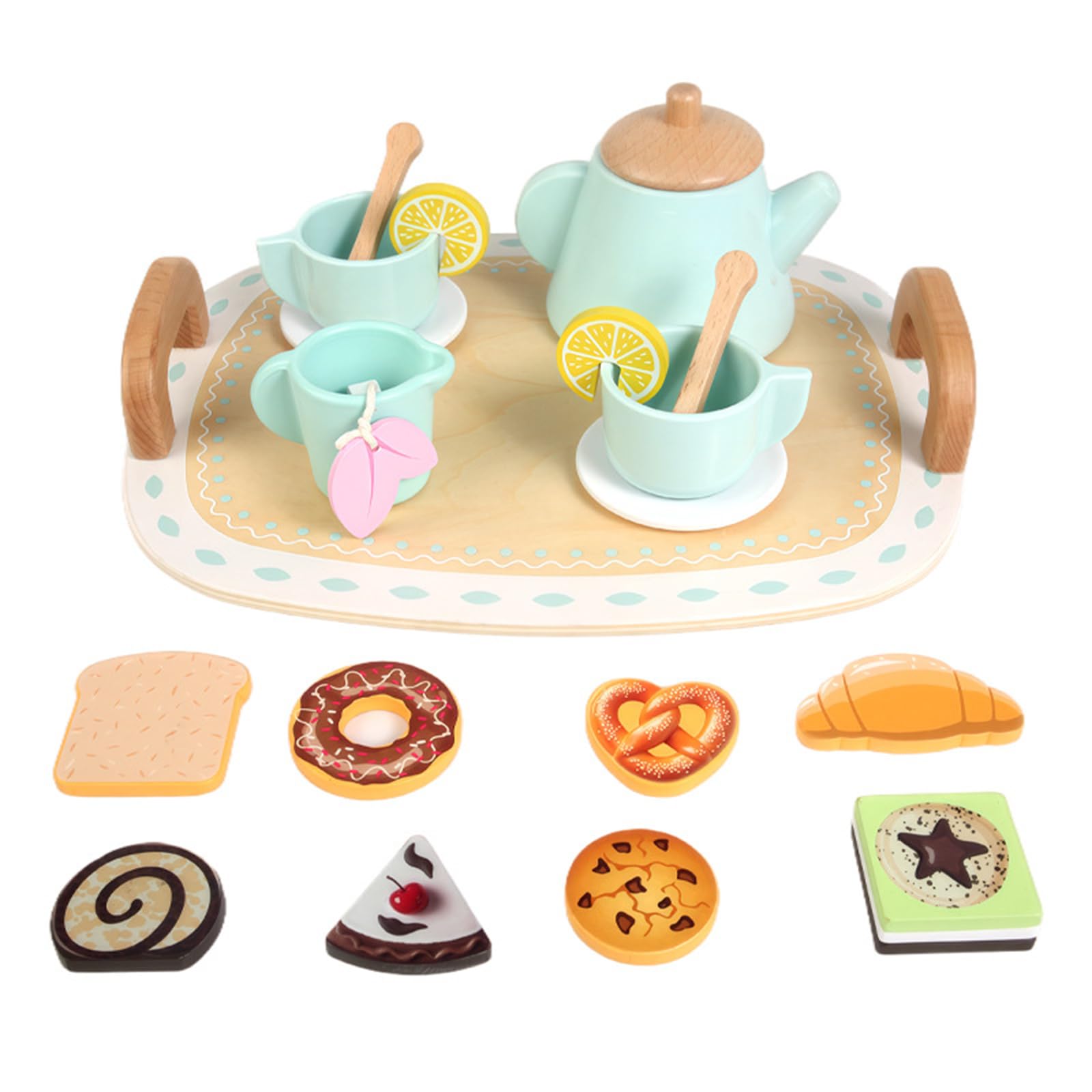 da Gioco per Cucina per Bambini in Legno, Giocattolo da Cucina Finta con Utensili, Regalo didattico per Ragazzi e Ragazze dai 3 Anni in, Set da Cucina Finta Compleanno
