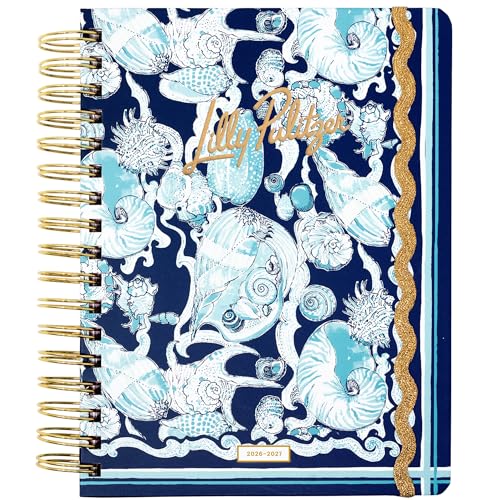 Lilly Pulitzer 17-Month Large 2026-2027 Planner, Shell Shine
