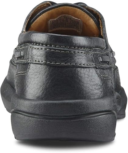Miniatura 2 de Dr. Comfort Patrick - Zapatos náuticos terapéuticos para hombre, con parte superior de cuero, para diabéticos