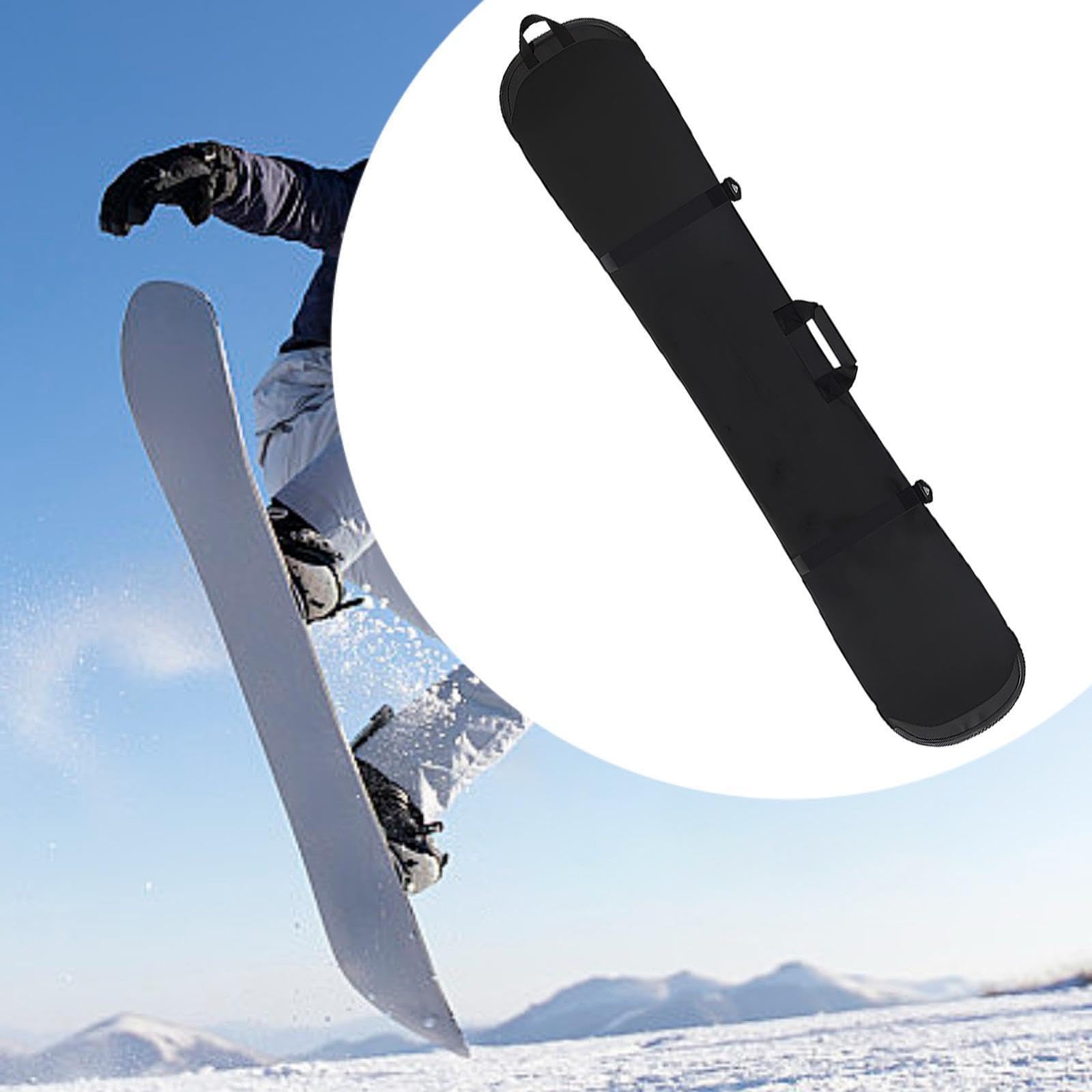Housse de pour snowboard avec sangle ajustable, idéale pour les voyages et les loisirs créatifs. Sac de voyage élégant et souple pour le ski et autres, Noir, 155 cm