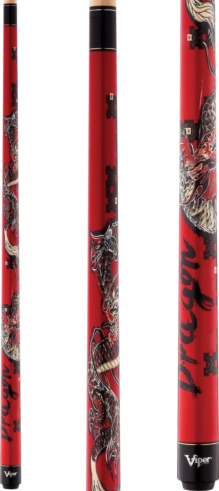 Viper Underground 58" 2-Piece Billiard/Pool Cue, Dragon