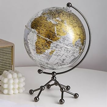 ヴィンテージ地球儀 金属製 Amazon | 地球儀 ヴィンテージ世界地球儀透明地球儀金属三脚