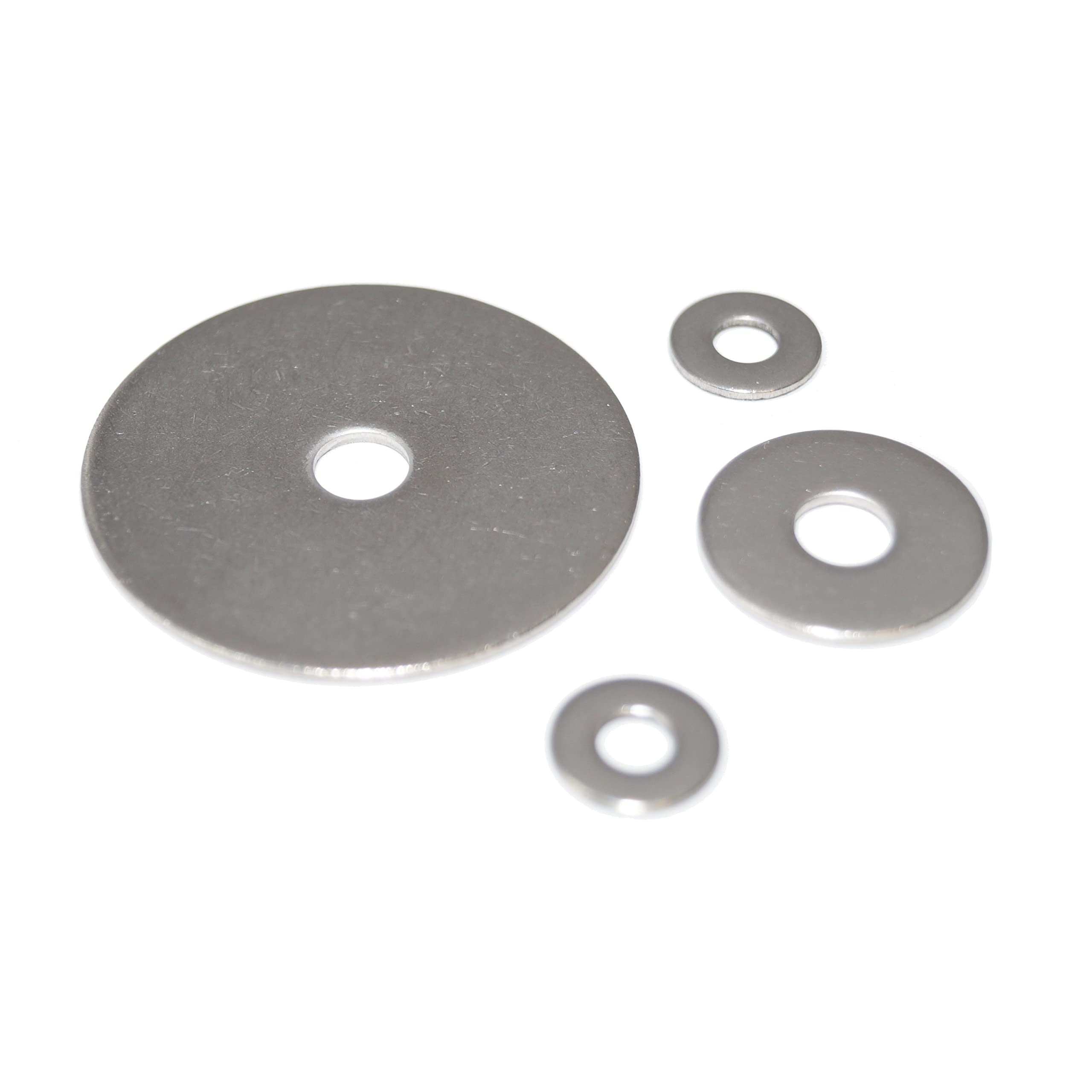 Tarcze karoserii M10 stal szlachetna V2A 25 sztuk podkładek 10,5 x 45 x 1,5 mm z nierdzewnej stali szlachetnej A2 VA, tarcze na błotniki, tarcze karo